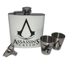 Assassin's Creed Flachmann-Set mit Schnapsgläsern und Trichter