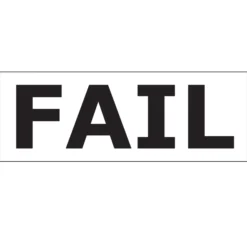 Aufkleber: Fail