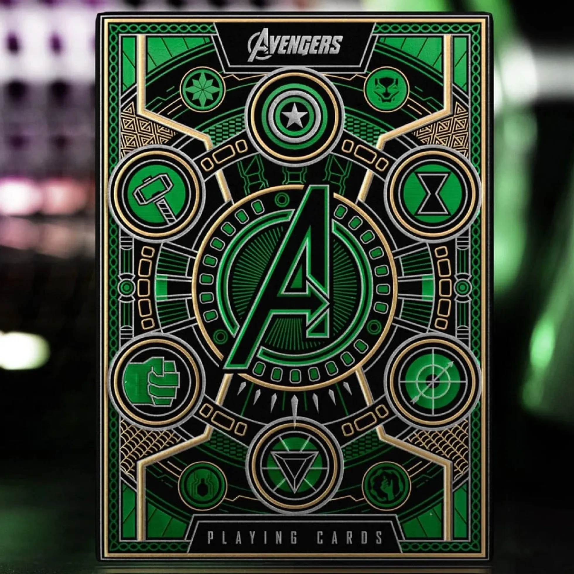 Avengers Spielkarten The Infinity Saga Grün