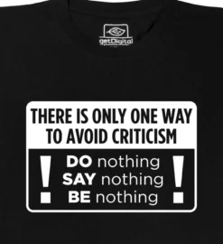 Avoid Criticism