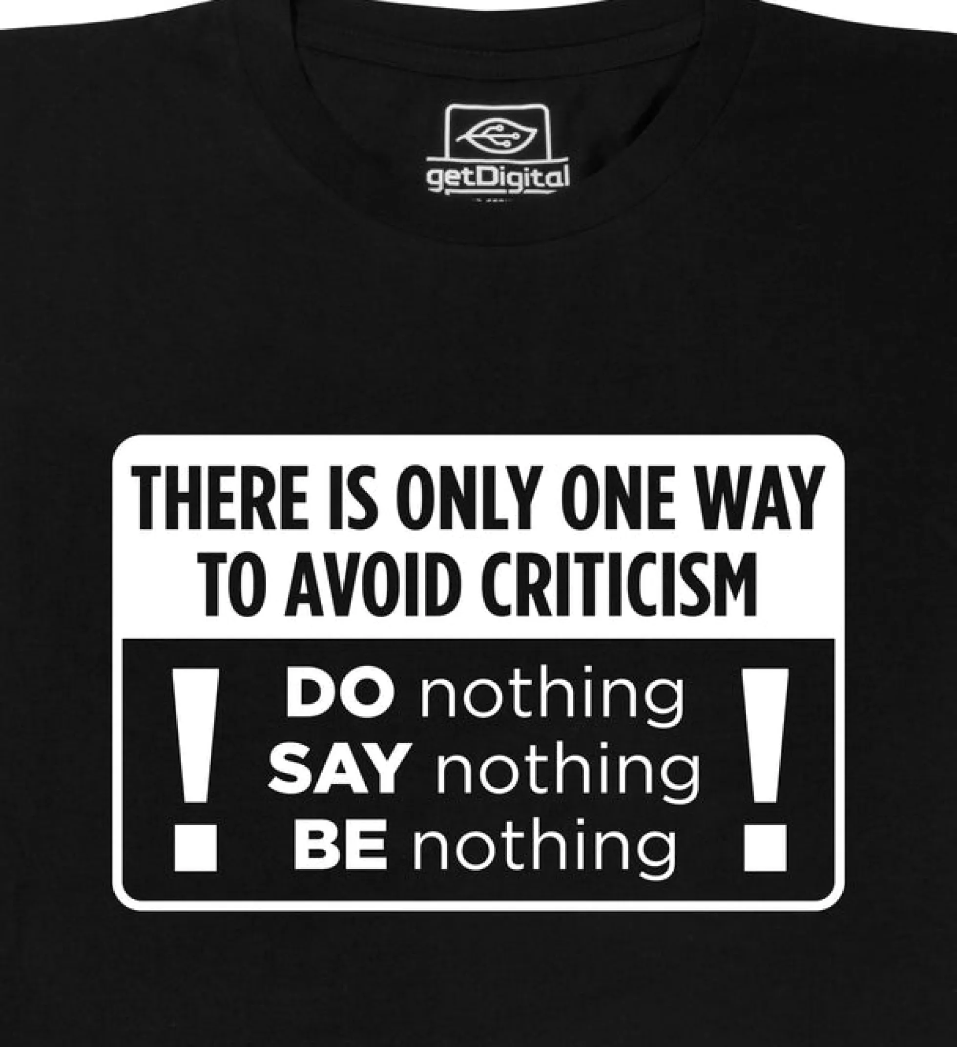 Avoid Criticism