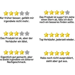 Bewertungs-Sticker