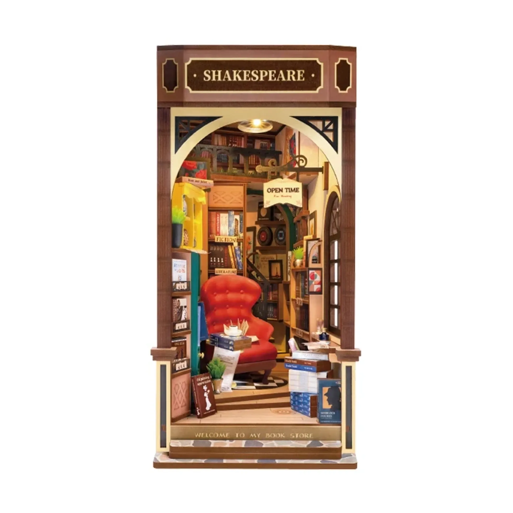 Book Nook Holzbausatz – Buchladen