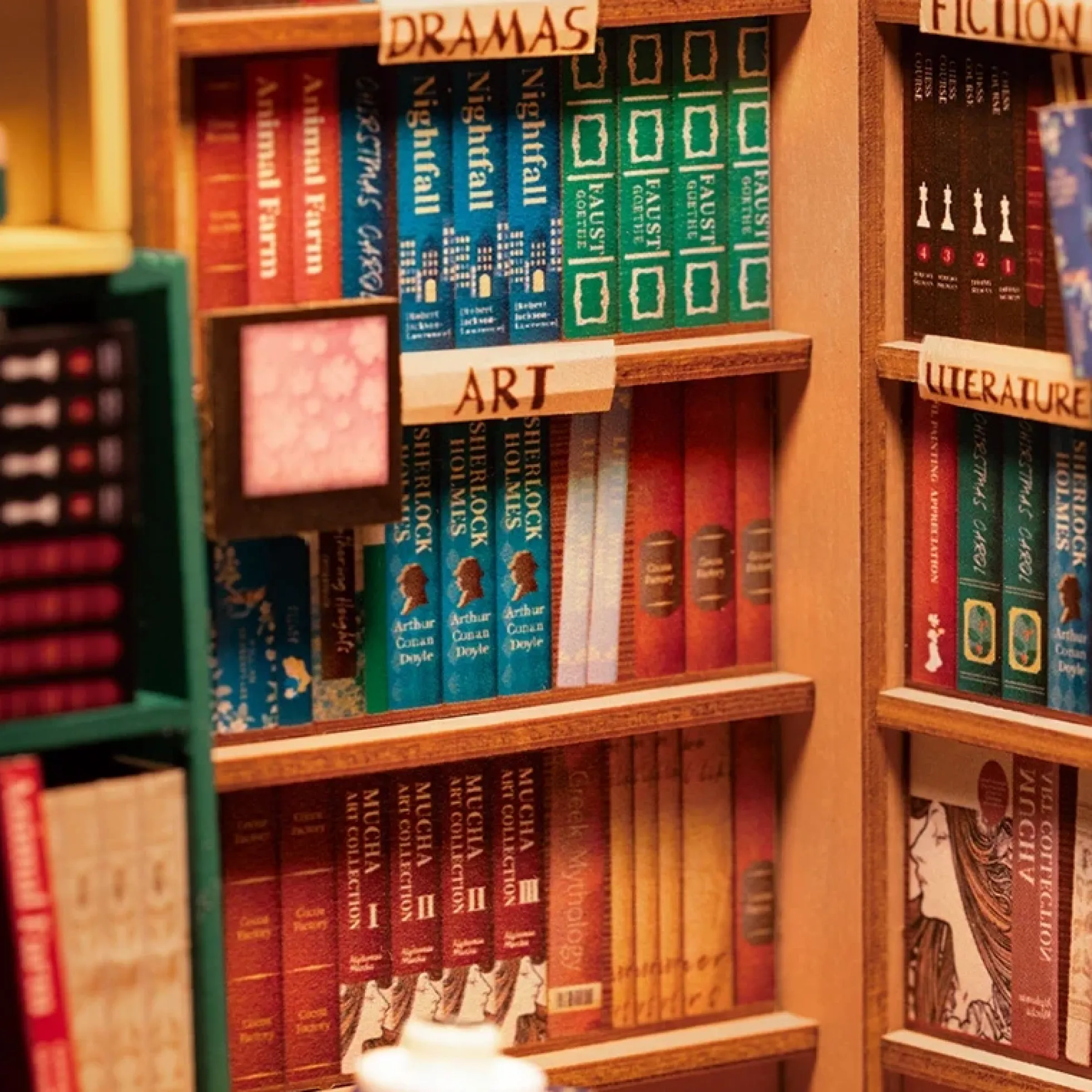 Book Nook Holzbausatz – Buchladen
