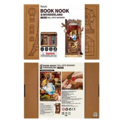 Book Nook Holzbausatz – Fall ins Wunderland