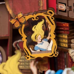 Book Nook Holzbausatz – Fall ins Wunderland