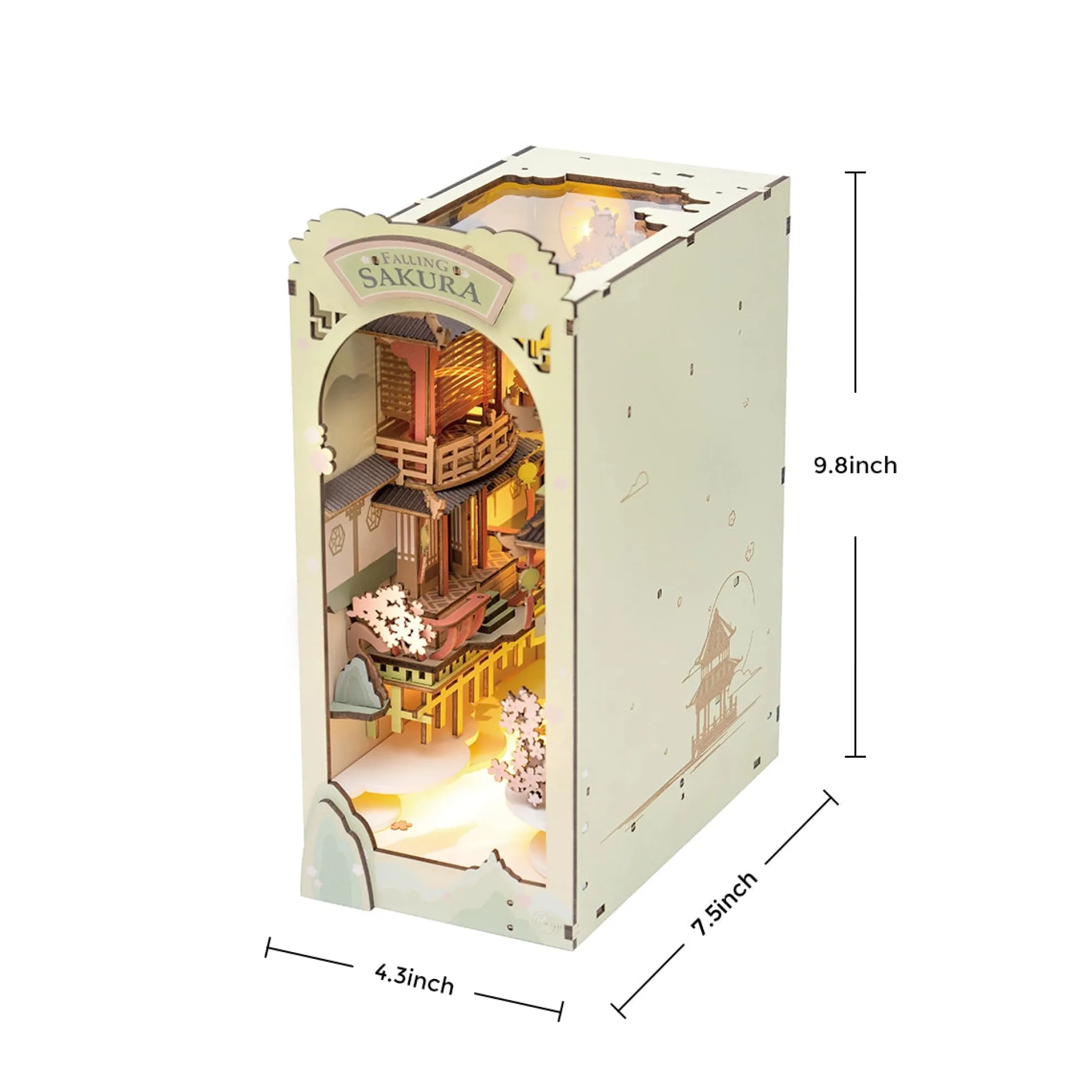 Book Nook Holzbausatz – Kirschblütenfall