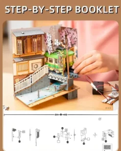 Book Nook Holzbausatz – Sakura Densya