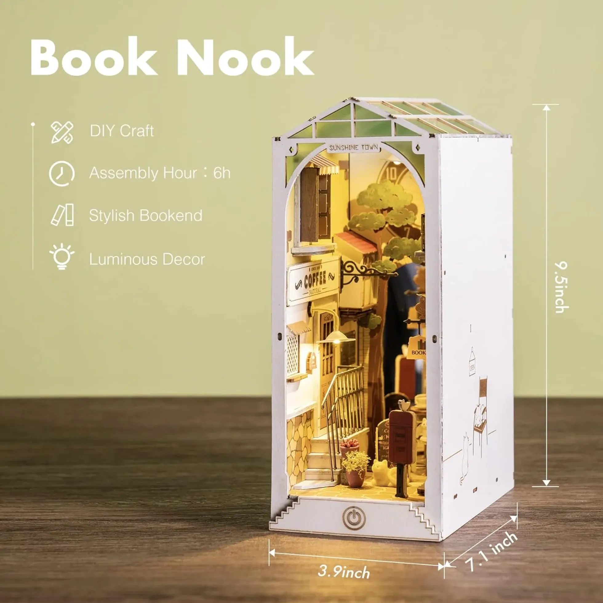 Book Nook Holzbausatz – Sunshine Town