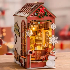 Book Nook Holzbausatz – Weihnachtsstraße