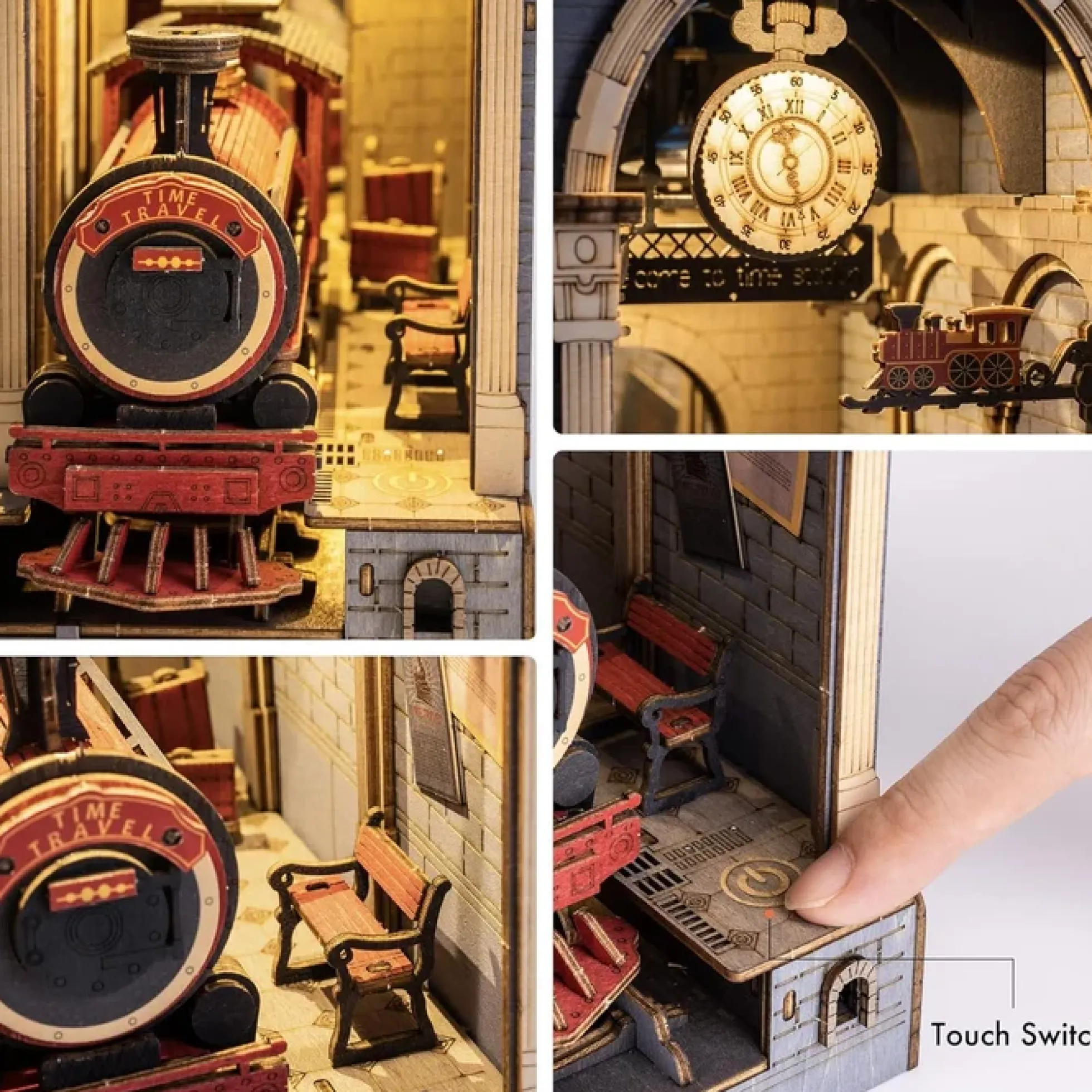 Book Nook Holzbausatz – Zeitreise