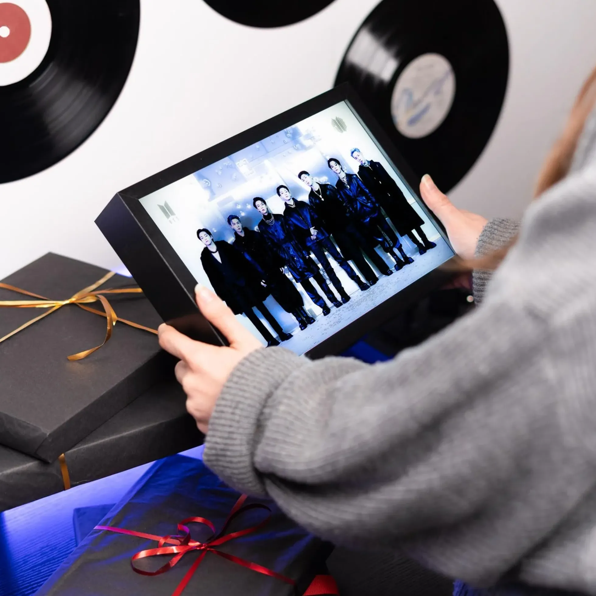 BTS LED-Leuchtbild