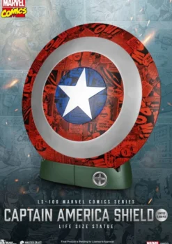 Captain America Schild in Lebensgröße (Comic-Edition)