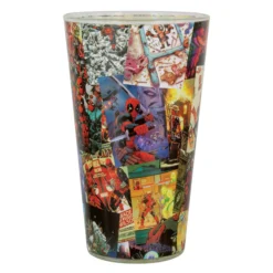 Deadpool Comic Collage Trinkglas