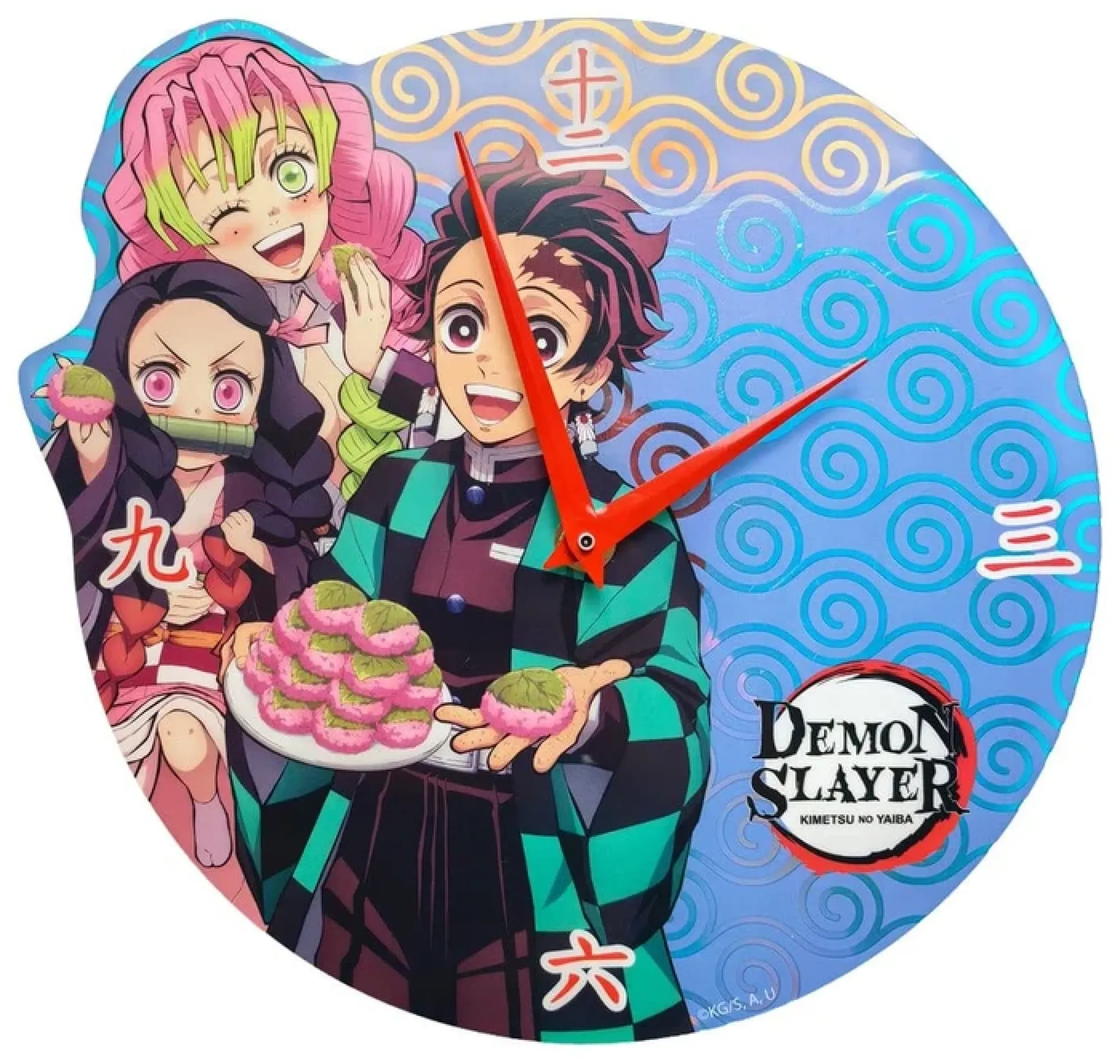 Demon Slayer Wanduhr mit Holo-Effekt