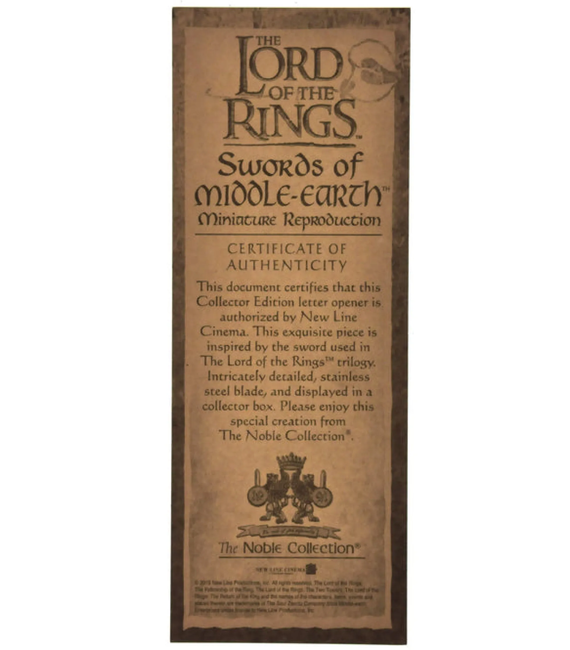 Der Herr der Ringe Brieföffner