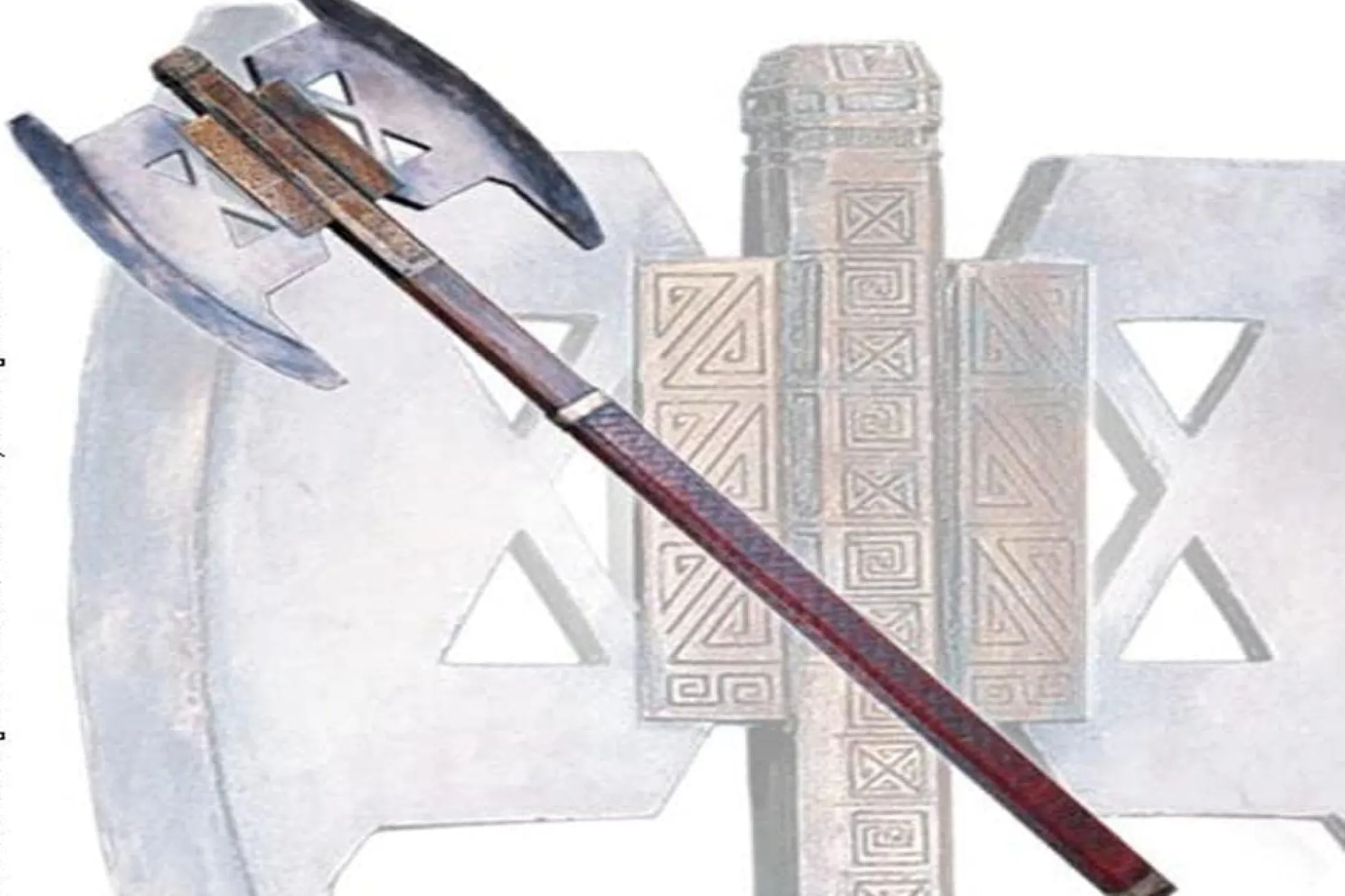 Der Herr der Ringe Gimli's Axt 1:1 Replikat mit Wandhalterung