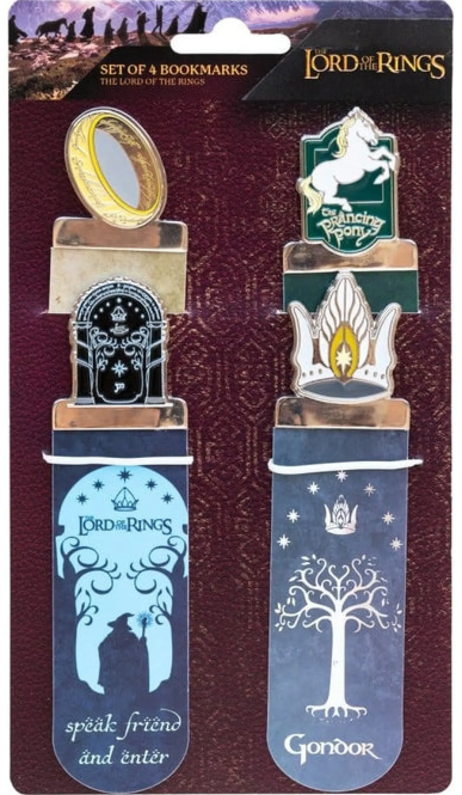 Der Herr der Ringe Lesezeichen-Set Mittelerde