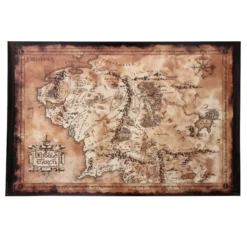 Der Herr der Ringe Poster - Karte von Mittelerde
