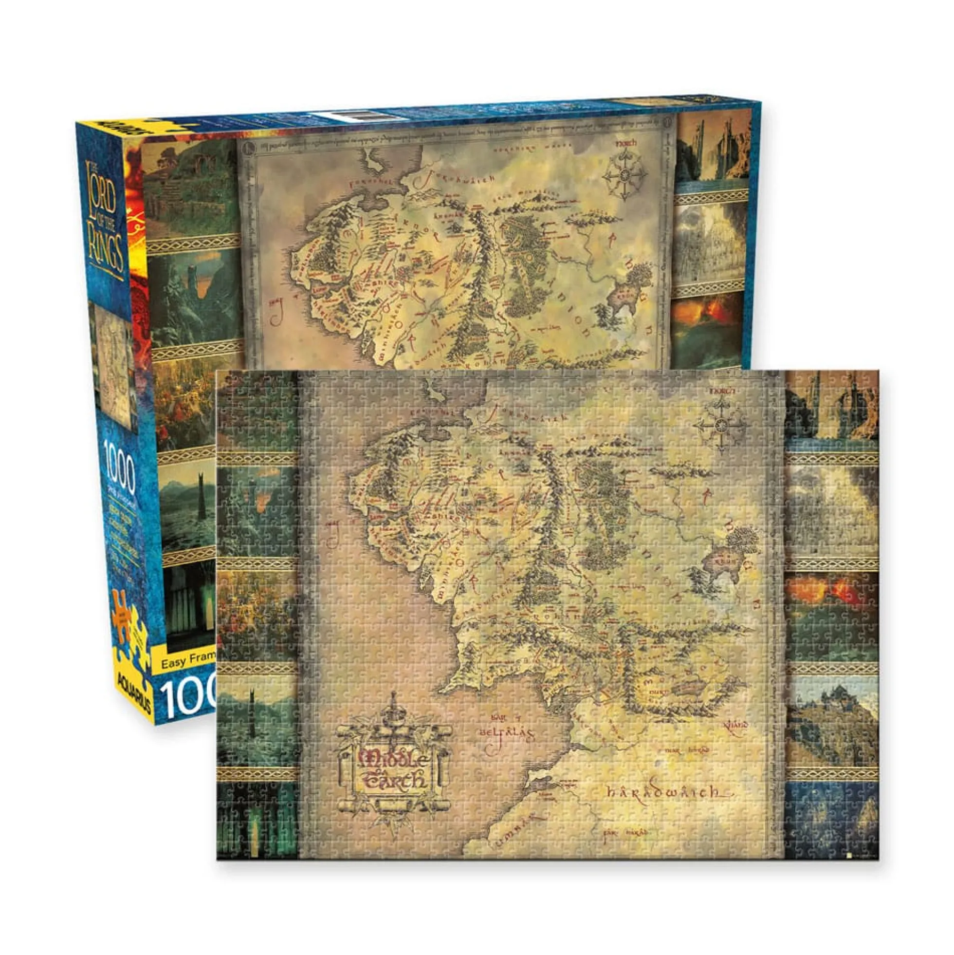 Der Herr der Ringe Puzzle Karte von Mittelerde