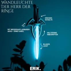 Der Herr der Ringe Schwert Stich Wandlampe