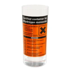 DHMO Dihydrogenmonoxid-Trinkglas