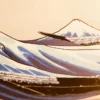 Die Große Welle vor Kanagawa Satz von 4 Tischsets