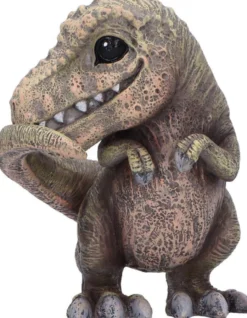 Drei weise T-Rex Figuren: Nichts sehen, nichts hören, nichts sagen