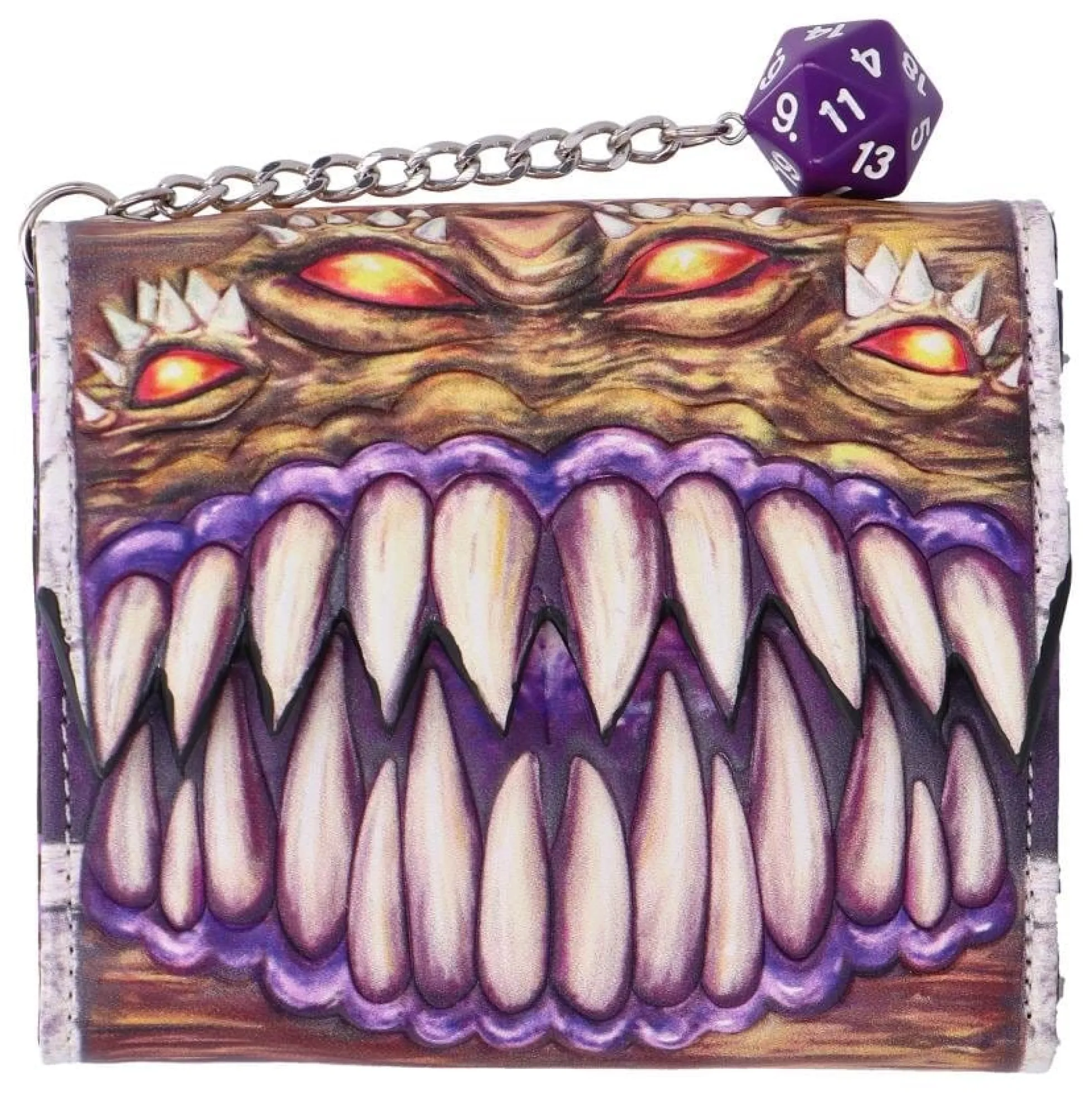 Dungeons & Dragons Geldbeutel Mimic (mit W20-Anhänger)
