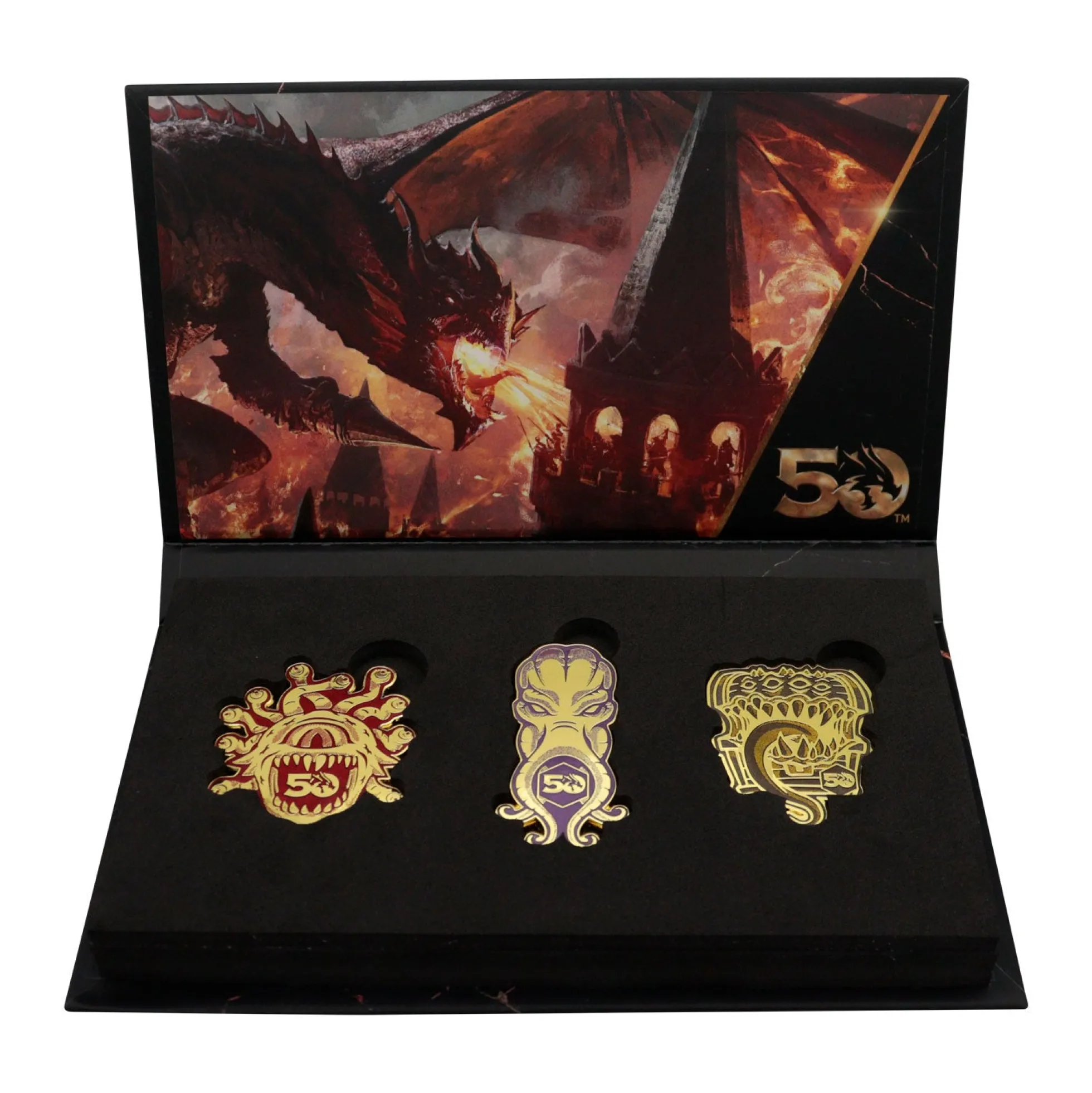 Dungeons & Dragons 50th Anniversary Pins 3er Set