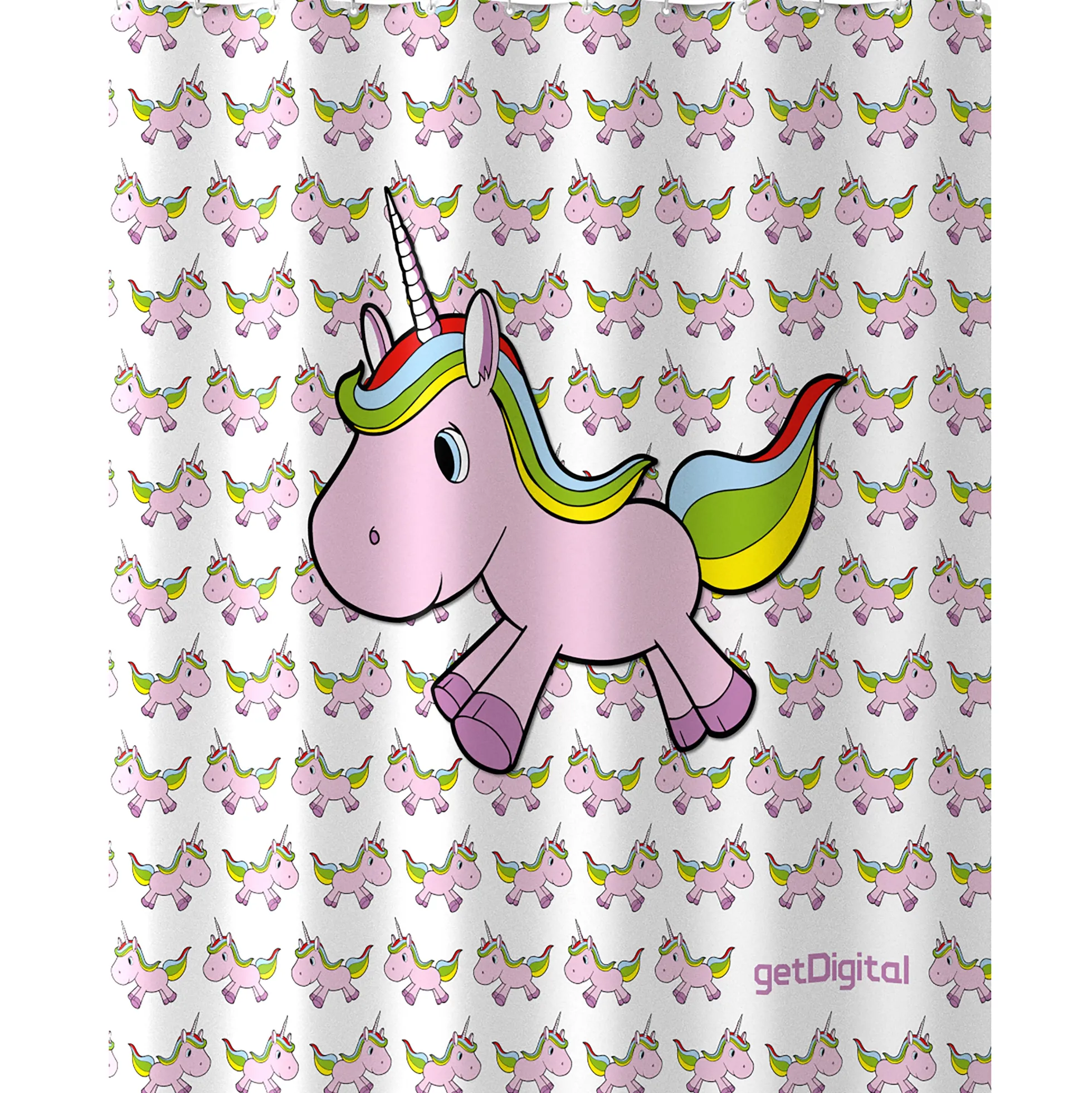 Einhorn Duschvorhang