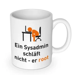 Ein Sysadmin schläft nicht Becher