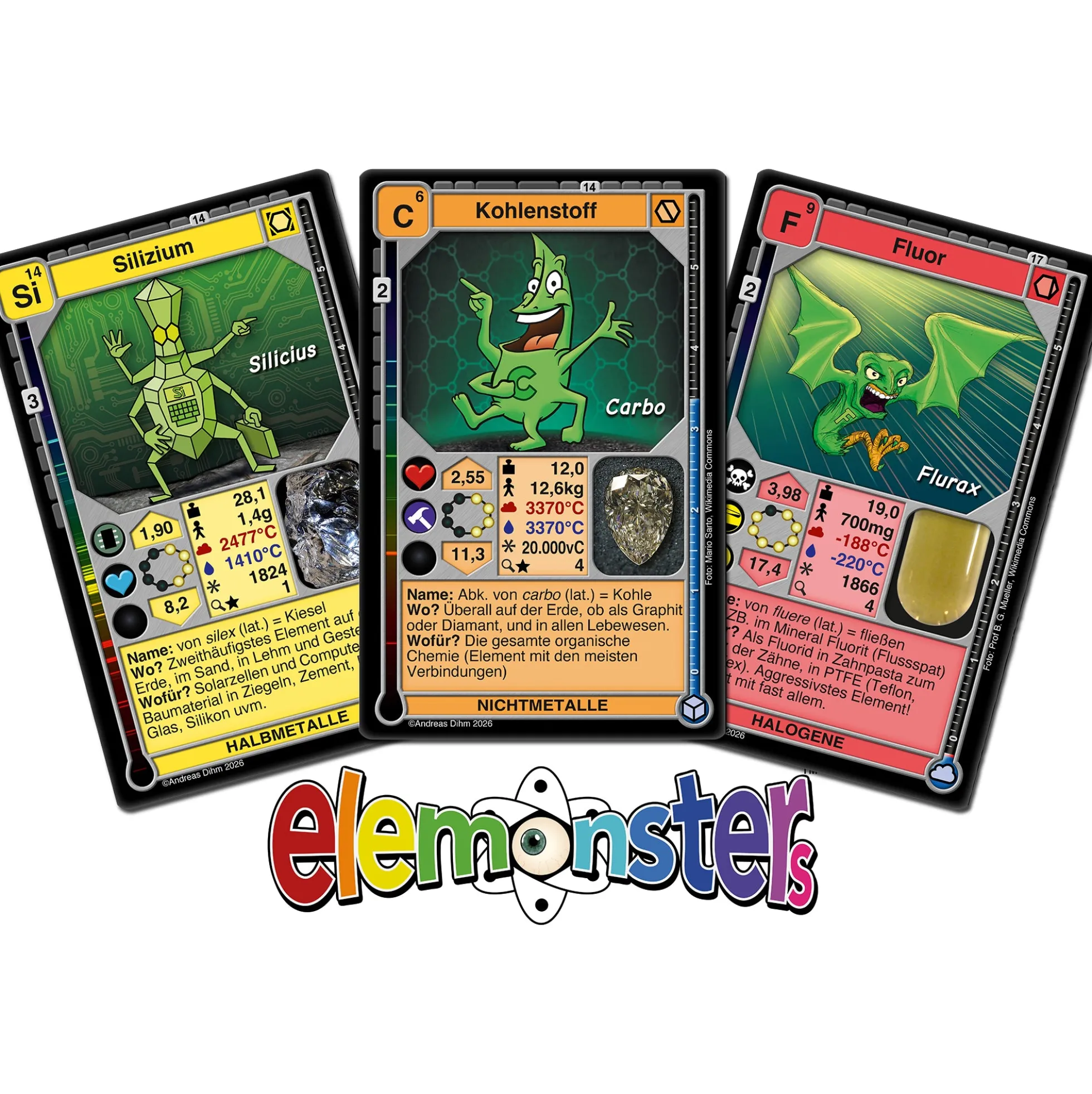 Elemonsters Explore - Chemie Kartenspiel (2026 Edition)