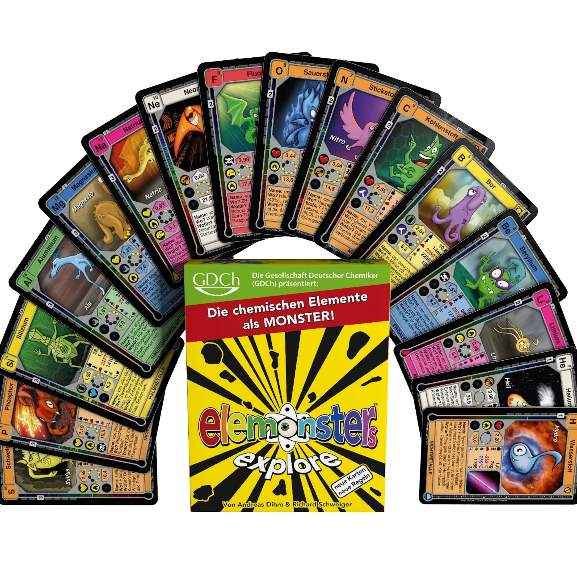 Elemonsters Explore - Chemie Kartenspiel (2026 Edition)