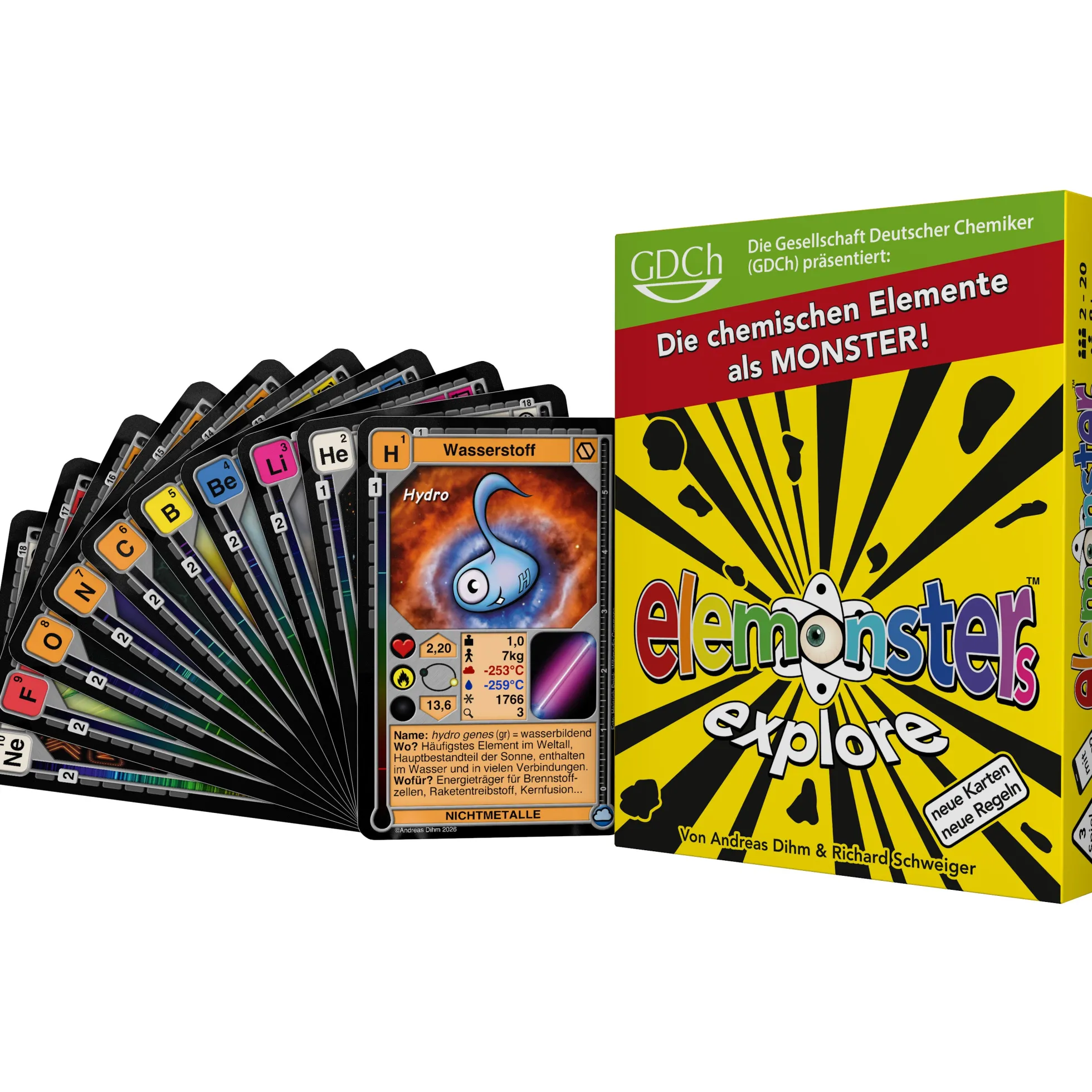 Elemonsters Explore - Chemie Kartenspiel (2026 Edition)