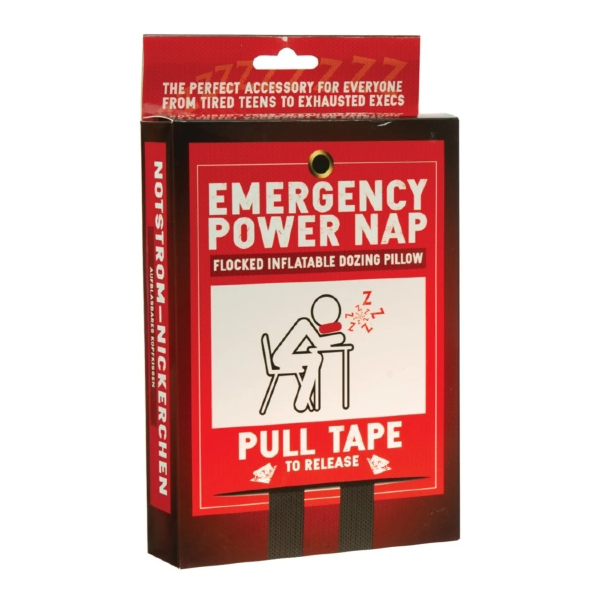 Emergency Power Nap - Aufblasbares Notfall-Nickerchen-Kissen