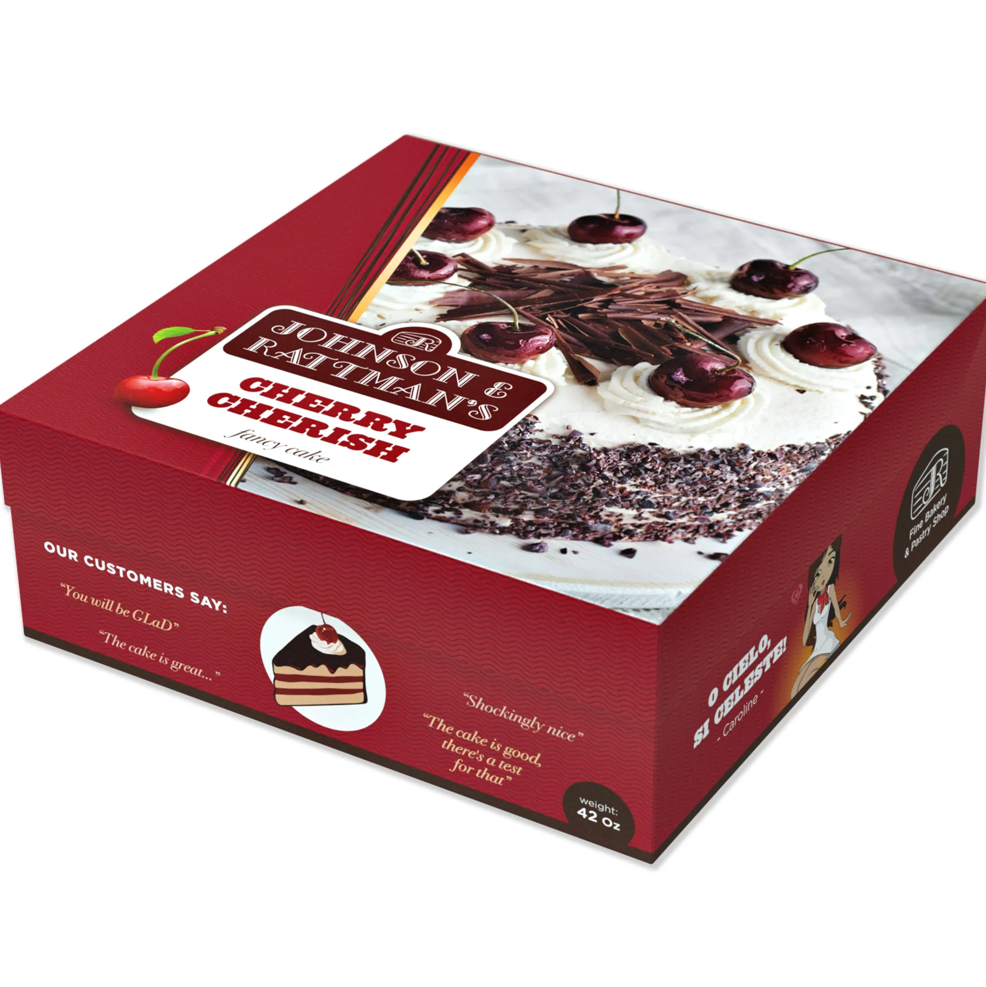 Fake Kuchen-Geschenkverpackung "The Cake is a Lie"
