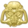 Fallout Sammlerpin: Vergoldeter Power-Armor-Helm