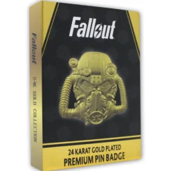 Fallout Sammlerpin: Vergoldeter Power-Armor-Helm