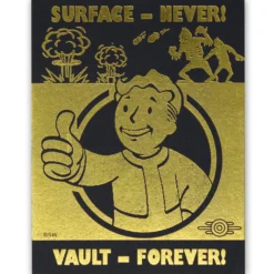 Fallout Sammlerpin: Vergoldeter Power-Armor-Helm