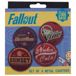 Fallout Untersetzer Set – 4 Stück