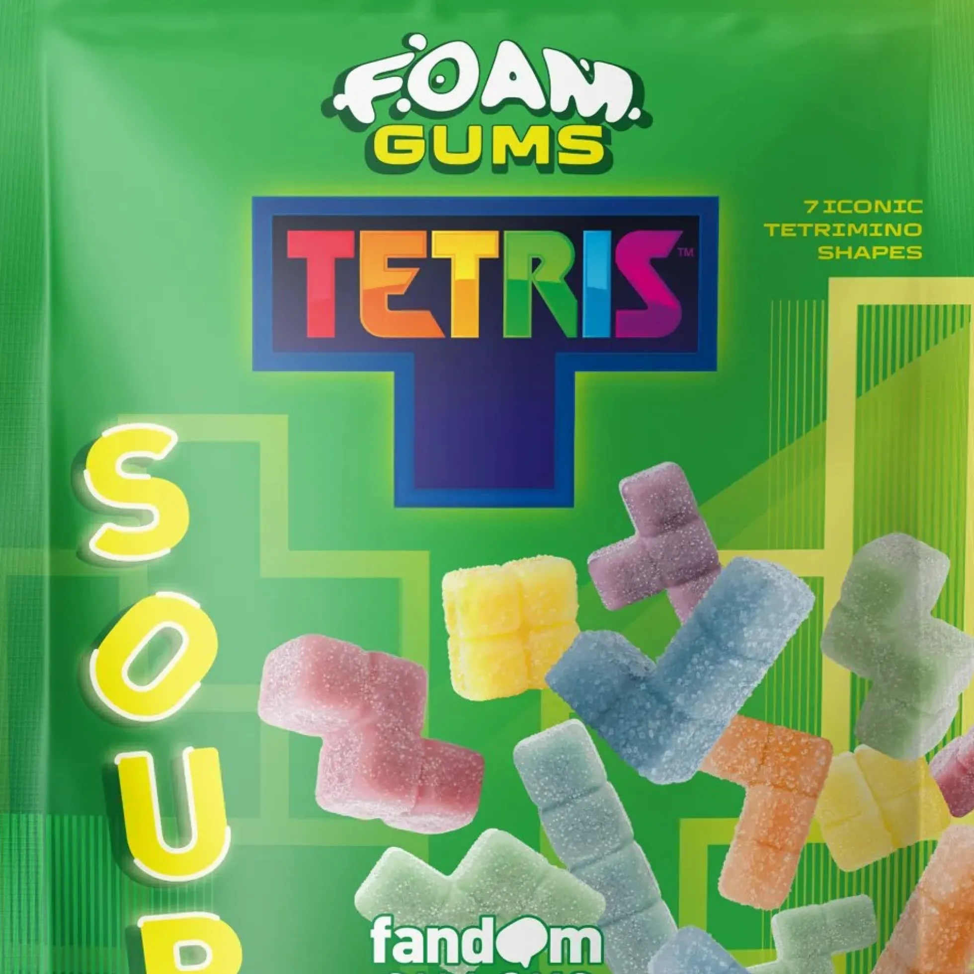 Fandom Snacks Foam Gums Tetris (Sauer) – Schaumgummi 125g