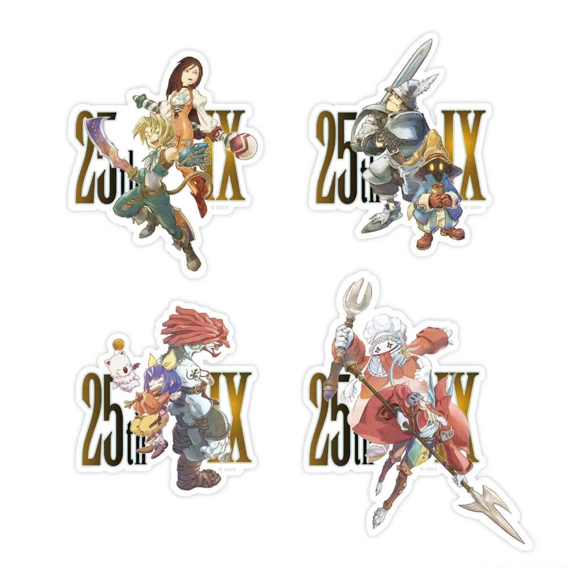 Final Fantasy IX Aufkleber-Set zum 25. Jubiläum