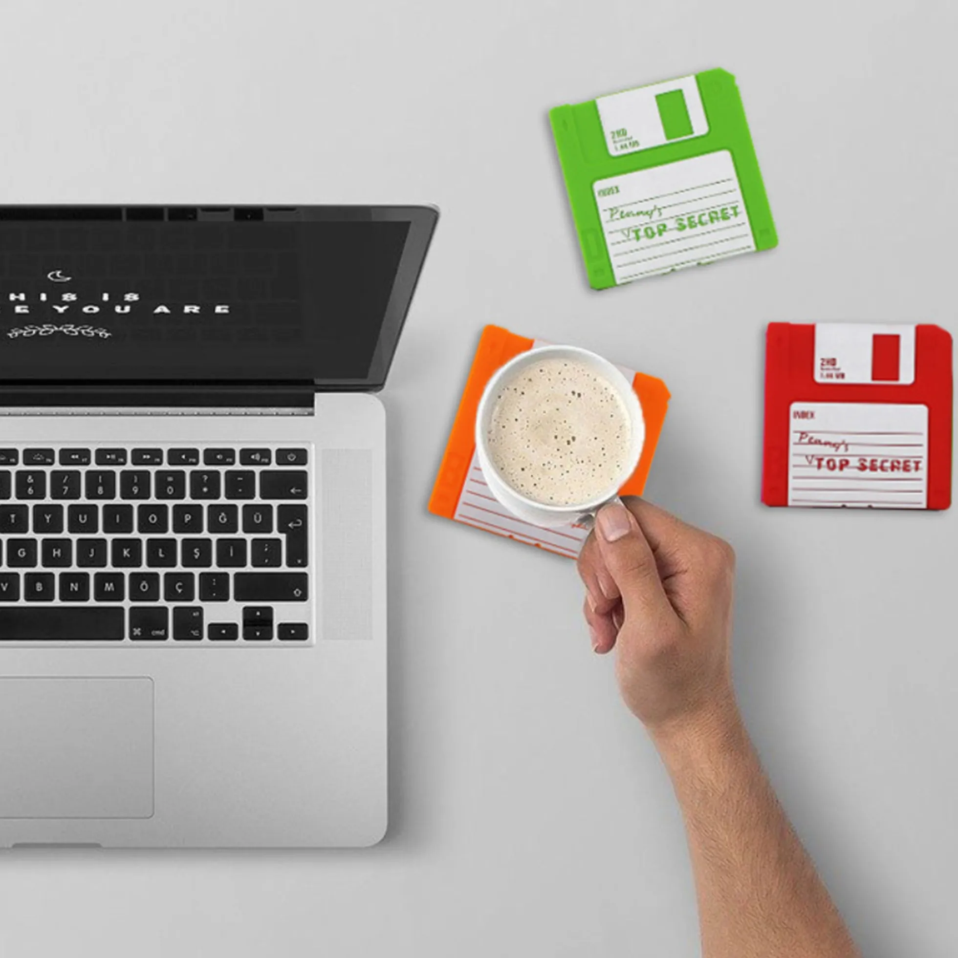 Floppy Disk Untersetzer-Set