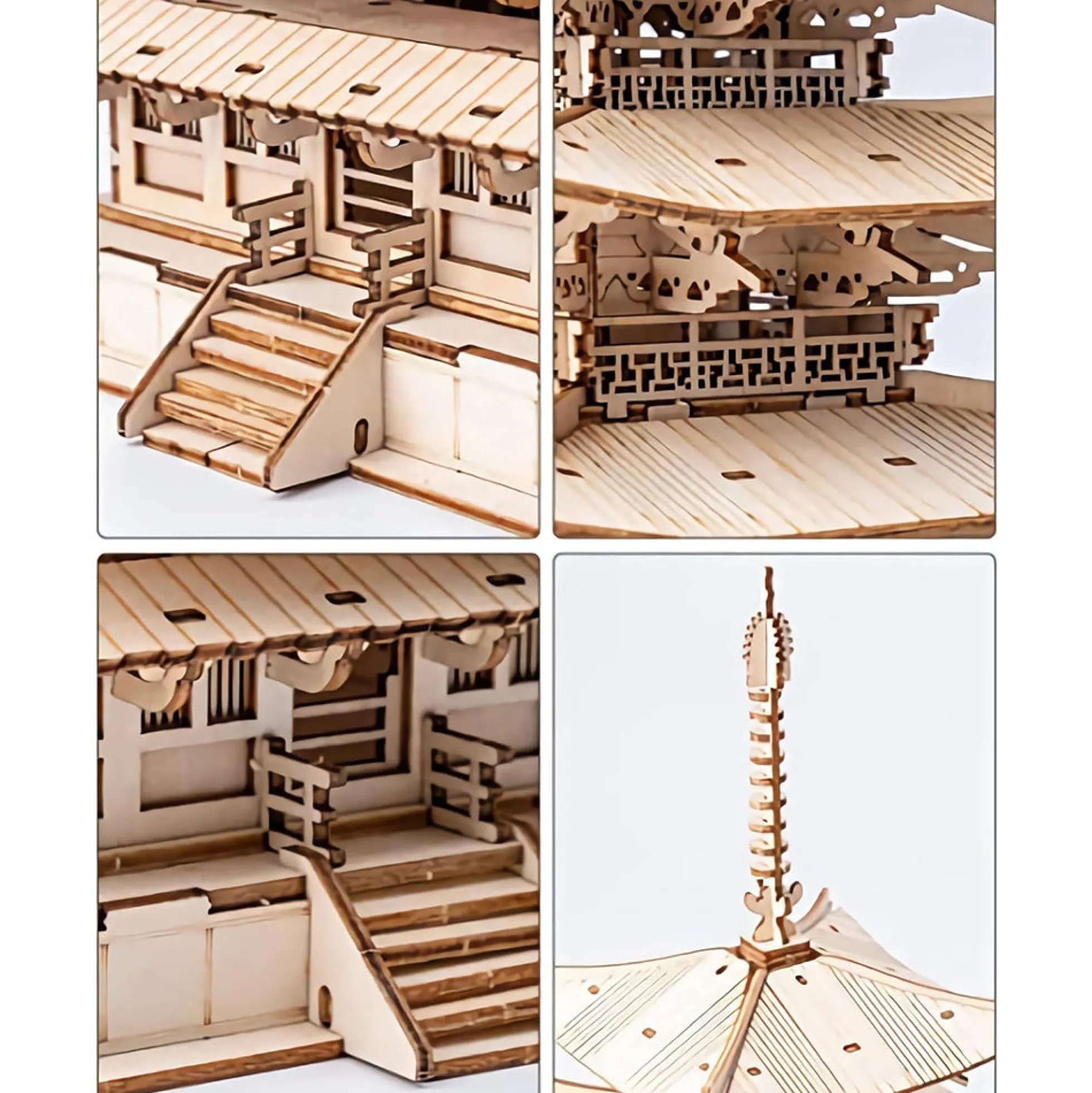 Fünfstöckige Pagode Holzbausatz
