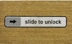 Fußmatte Slide to unlock aus Kokosfaser