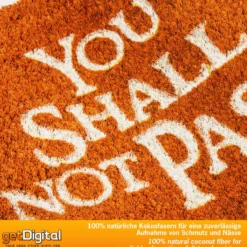 Fußmatte – "You Shall Not Pass"