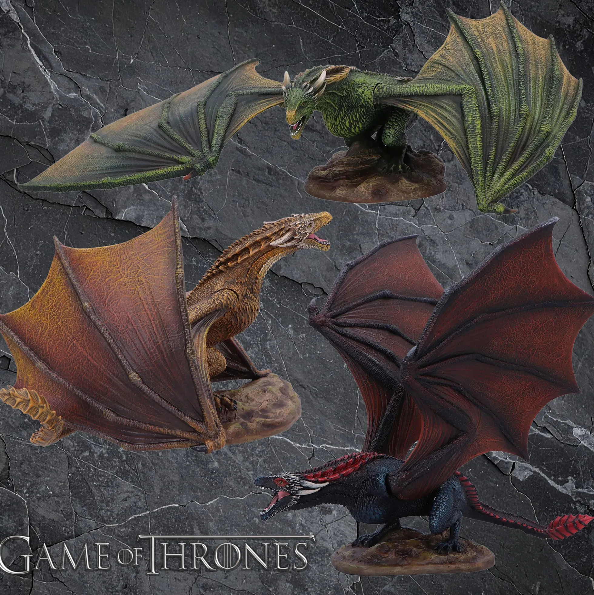 Game of Thrones Drachenstatuen