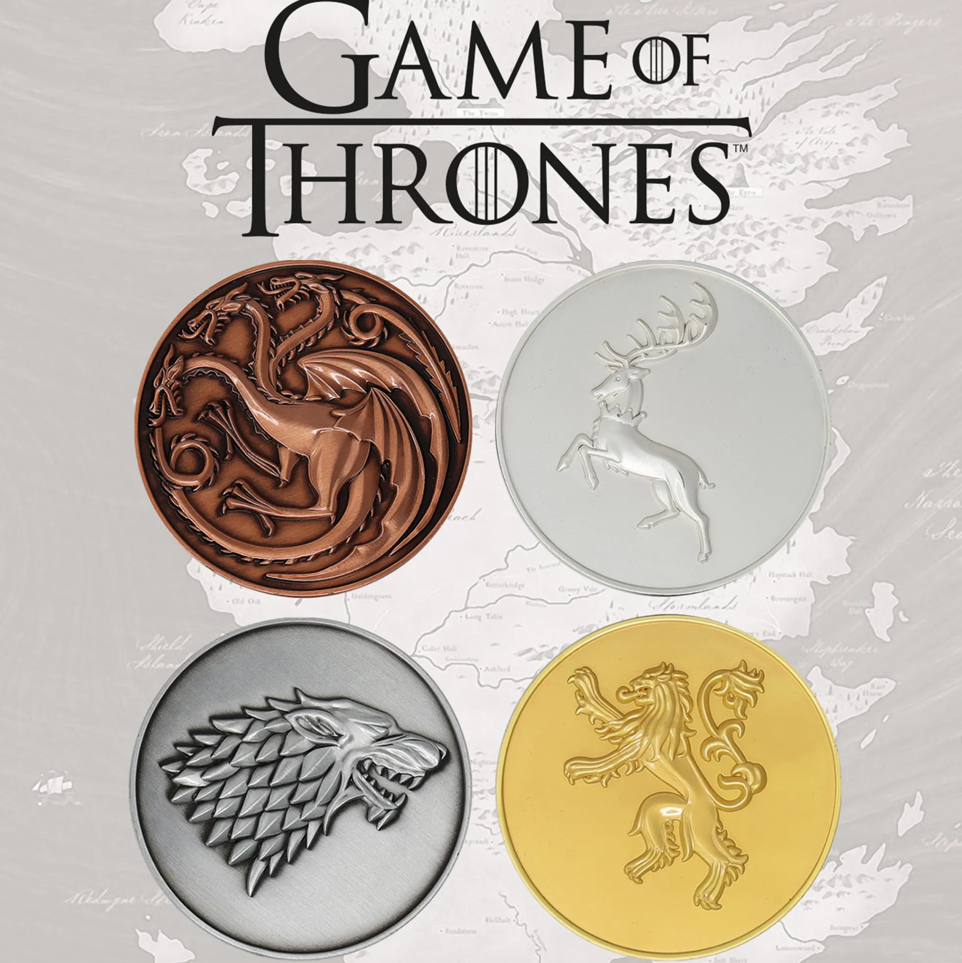 Game of Thrones Limited Edition Siegel-Medaillen-Set