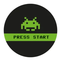 Geek Aufkleber Press Start